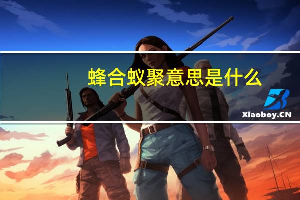 蜂合蚁聚意思是什么
