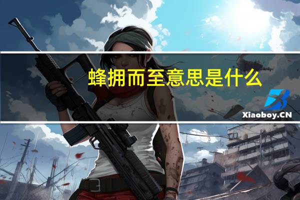 蜂拥而至意思是什么