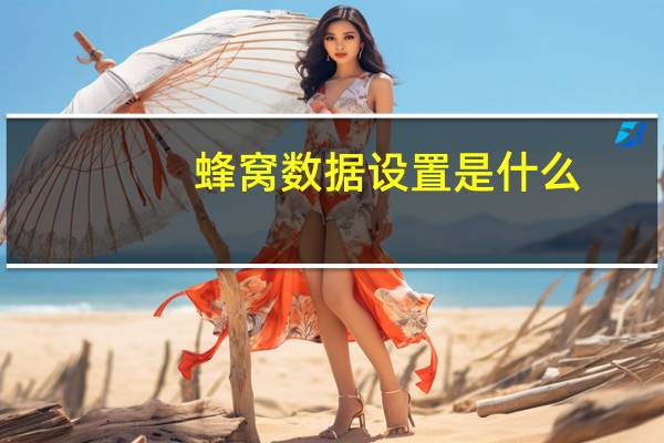 蜂窝数据设置是什么（蜂窝数据设置）