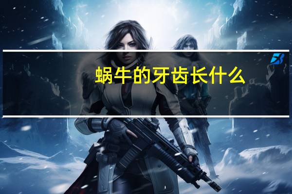 蜗牛的牙齿长什么