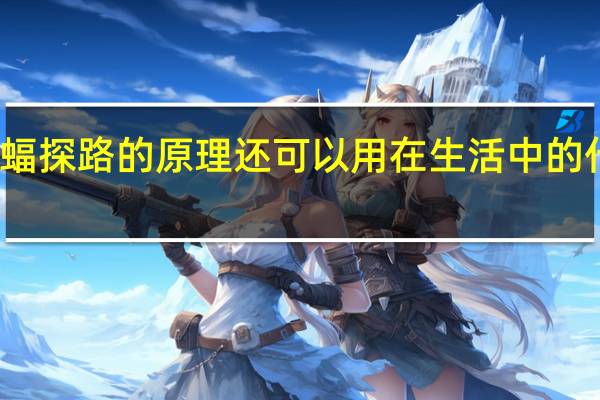蝙蝠探路的原理还可以用在生活中的什么地方