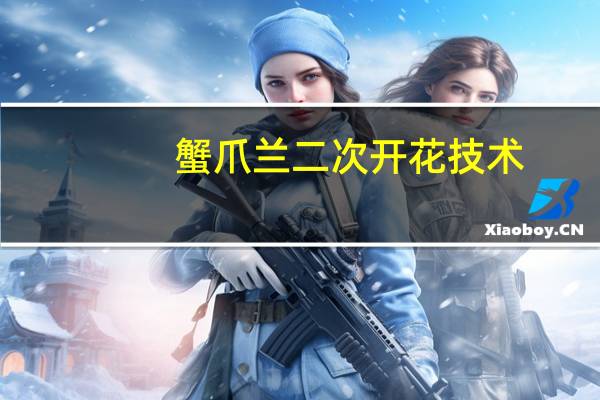 蟹爪兰二次开花技术