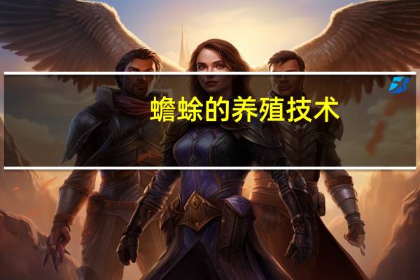 蟾蜍的养殖技术（蟾蜍的养殖）