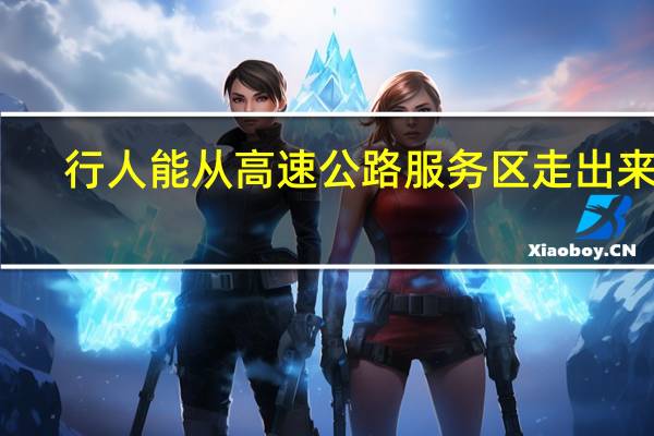 行人能从高速公路服务区走出来吗