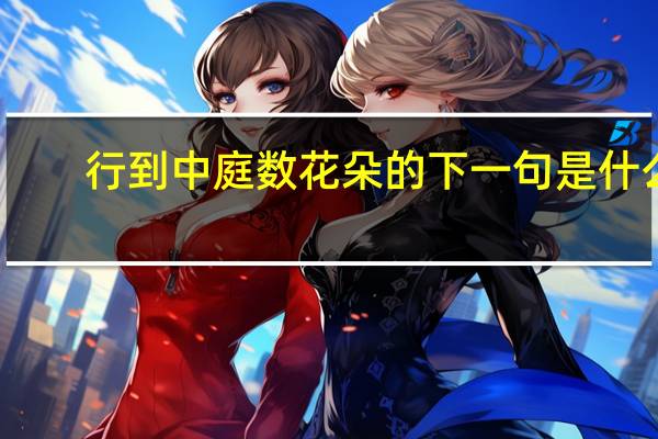 行到中庭数花朵的下一句是什么