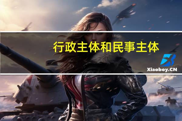 行政主体和民事主体（行政主体）
