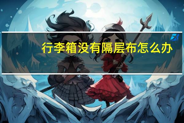 行李箱没有隔层布怎么办