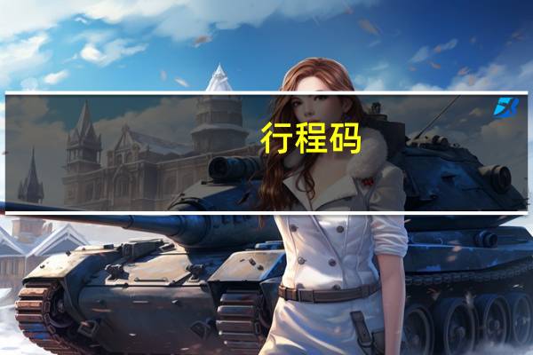 行程码（行货水货）