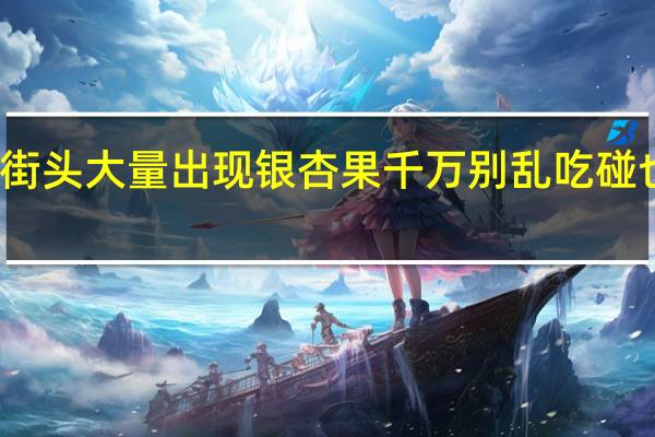 街头大量出现银杏果 千万别乱吃 碰也别碰