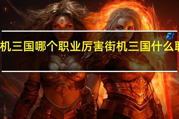街机三国哪个职业厉害 街机三国什么职业厉害
