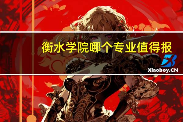 衡水学院哪个专业值得报