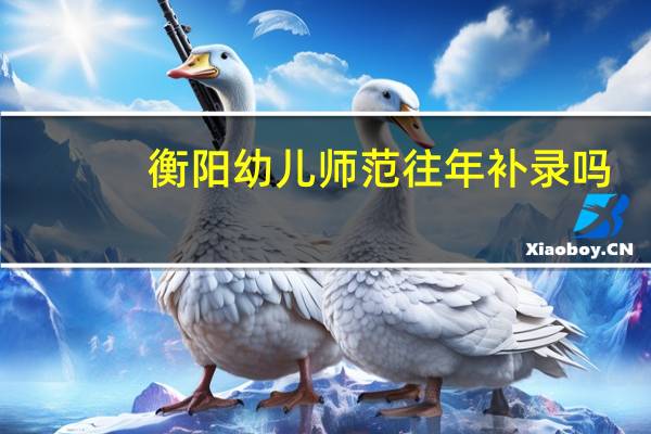 衡阳幼儿师范往年补录吗