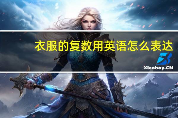 衣服的复数用英语怎么表达