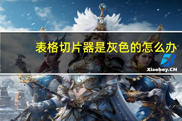 表格切片器是灰色的怎么办（切片器是灰色的怎么办）