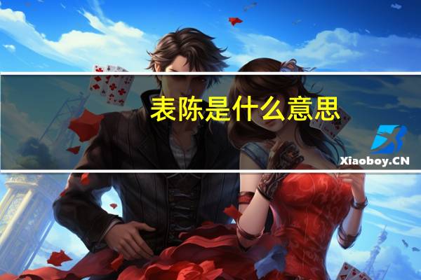 表陈是什么意思