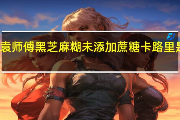 袁师傅 黑芝麻糊未添加蔗糖卡路里是多少