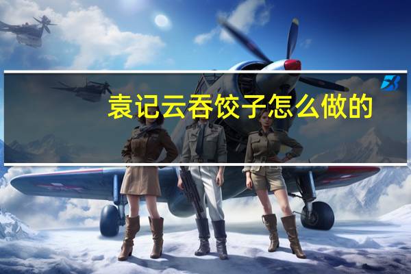 袁记云吞饺子怎么做的