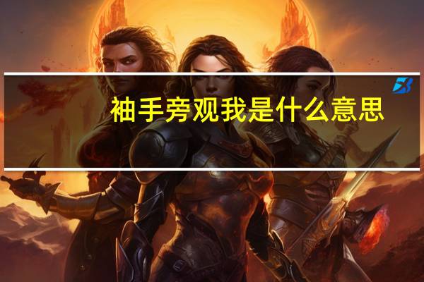 袖手旁观我是什么意思？