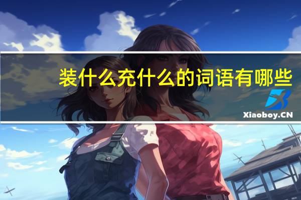 装什么充什么的词语有哪些?