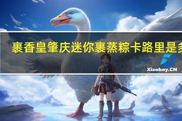 裹香皇 肇庆迷你裹蒸粽卡路里是多少