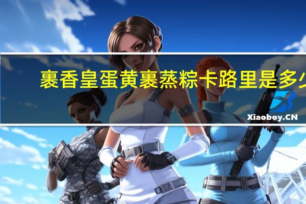 裹香皇蛋黄裹蒸粽卡路里是多少