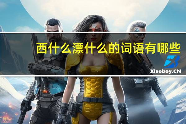 西什么漂什么的词语有哪些?