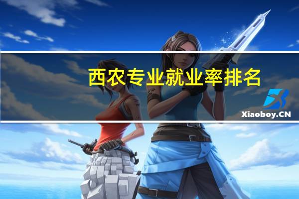 西农专业就业率排名