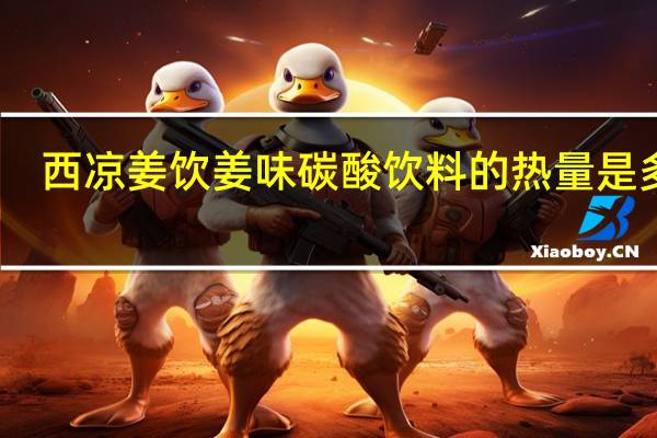 西凉 姜饮姜味碳酸饮料的热量是多少