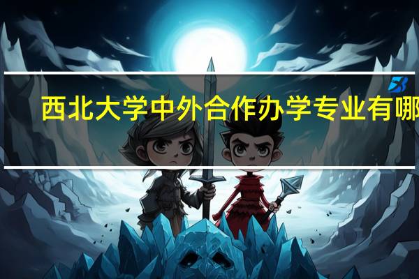 西北大学中外合作办学专业有哪些