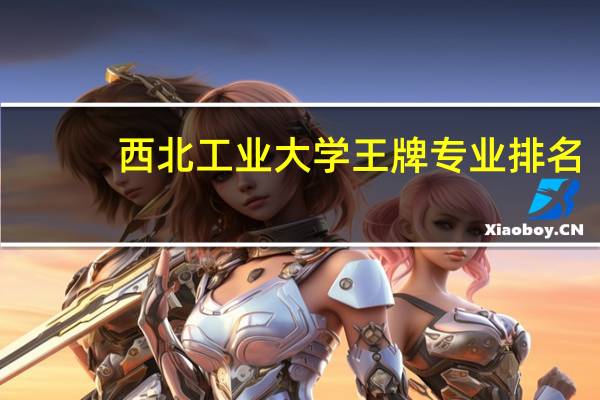 西北工业大学王牌专业排名