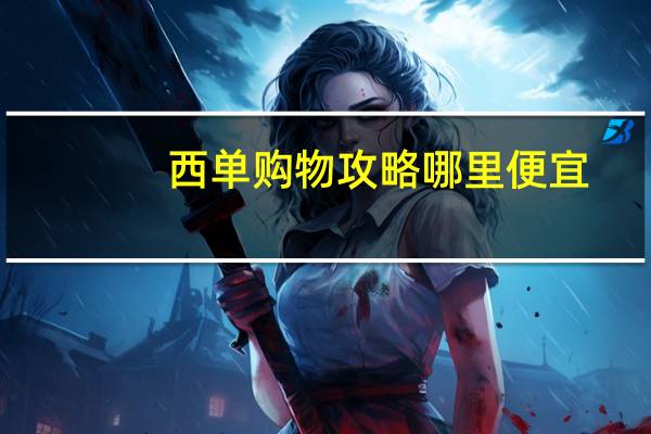 西单购物攻略哪里便宜