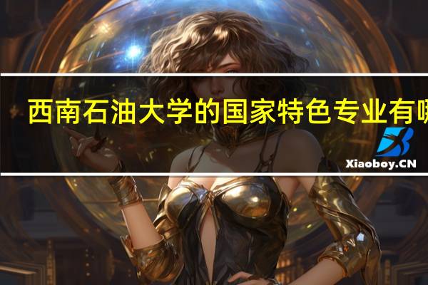 西南石油大学的国家特色专业有哪些