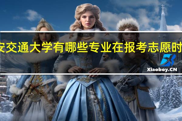 西安交通大学有哪些专业在报考志愿时应该首选