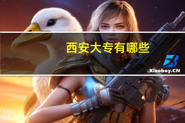 西安大专有哪些