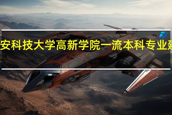 西安科技大学高新学院一流本科专业建设名单