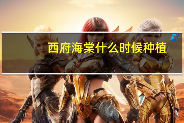 西府海棠什么时候种植