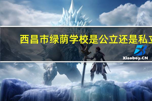 西昌市绿荫学校是公立还是私立