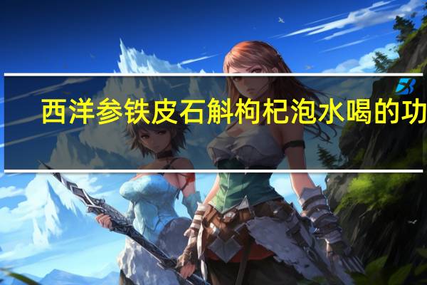 西洋参铁皮石斛枸杞泡水喝的功效（石斛枸杞泡水喝的功效）