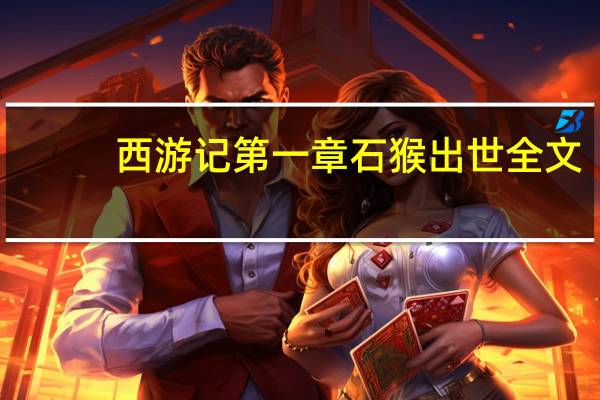 西游记第一章石猴出世全文