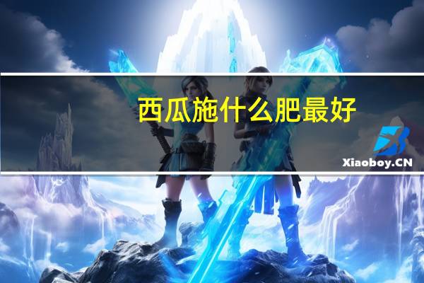 西瓜施什么肥最好