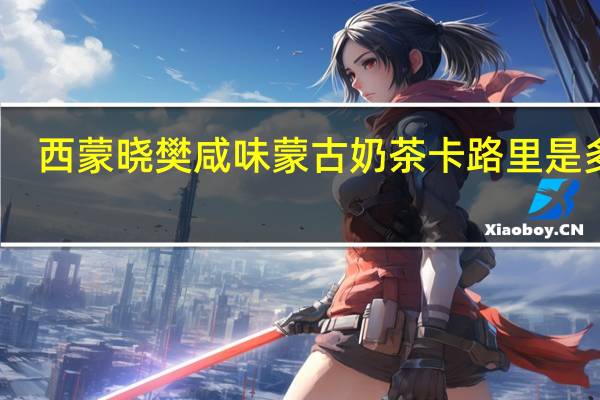 西蒙晓樊 咸味蒙古奶茶卡路里是多少