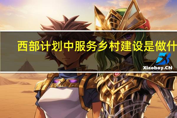 西部计划中服务乡村建设是做什么