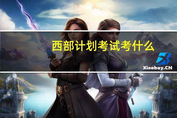 西部计划考试考什么