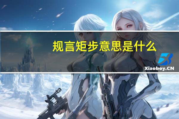 规言矩步意思是什么