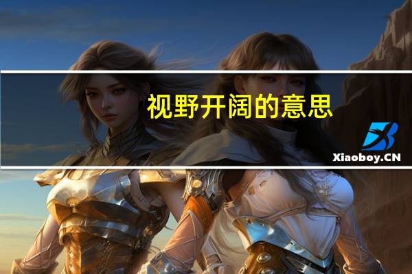视野开阔的意思