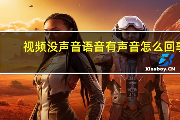 视频没声音语音有声音怎么回事（视频没声音）