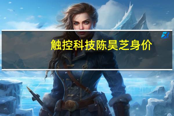 触控科技陈昊芝身价（陈昊芝-北京触控科技有限公司CEO介绍）