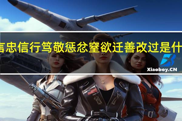 言忠信行笃敬惩忿窒欲迁善改过是什么意思