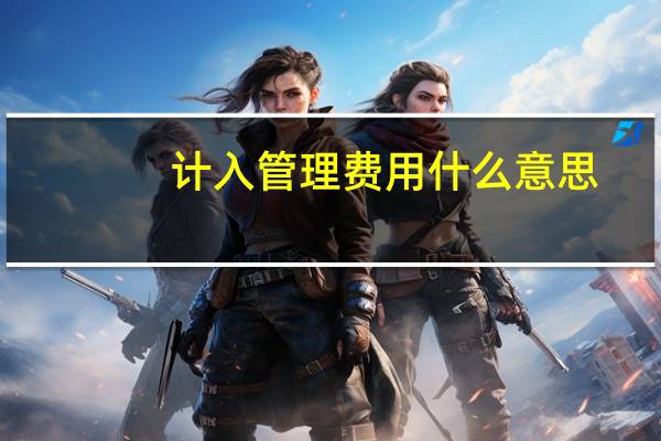 计入管理费用什么意思