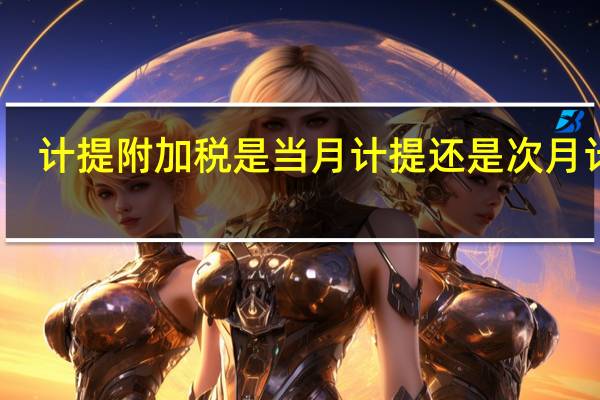 计提附加税是当月计提还是次月计提（计提附加税）